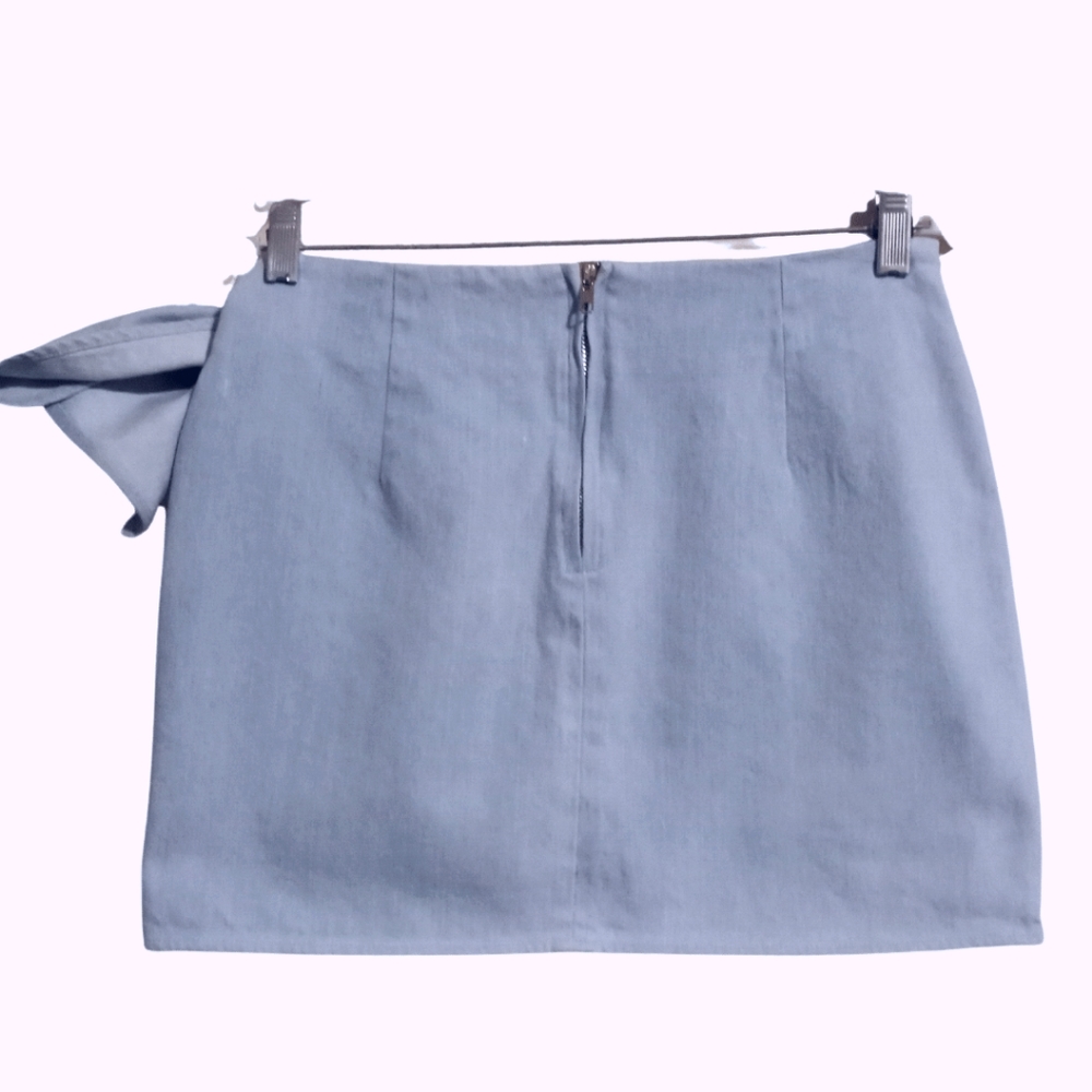 Embroidered Denim Mini - Picture 2 of 5